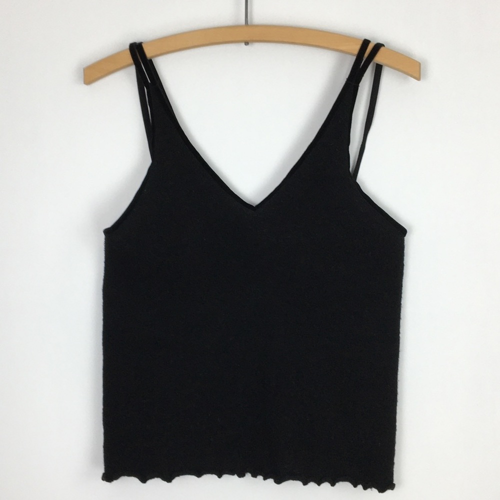 Vintage Y2K Boho Lacy Knit Cardi Cami Combo SISLEY - Picture 11 of 16